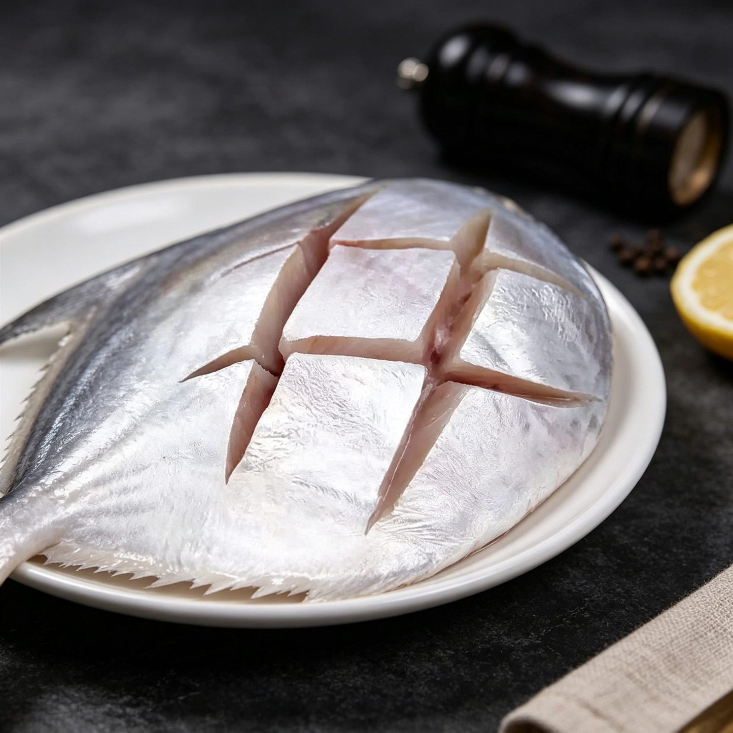 Extra-Large Deep-Sea Silver Pomfret