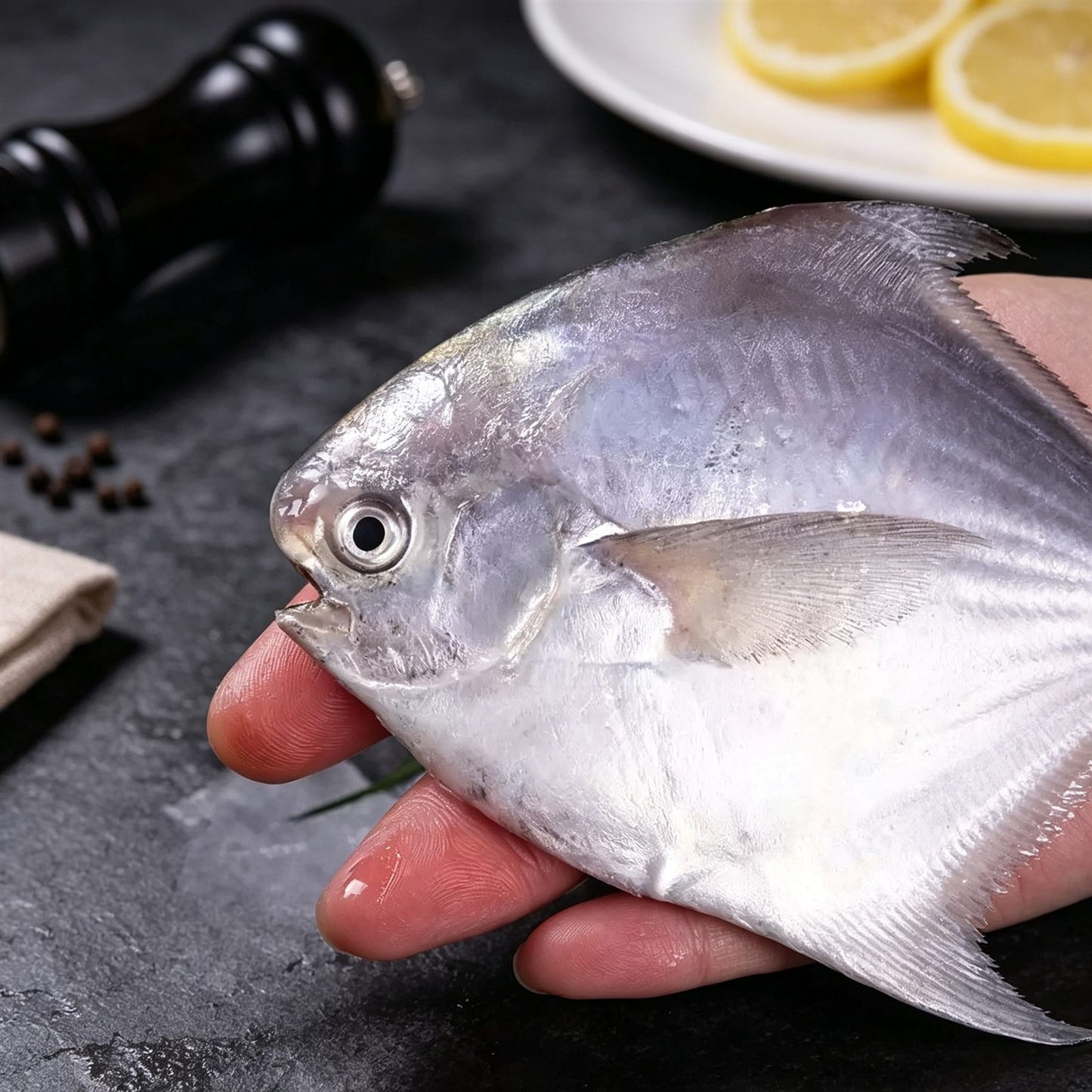 Extra-Large Deep-Sea Silver Pomfret