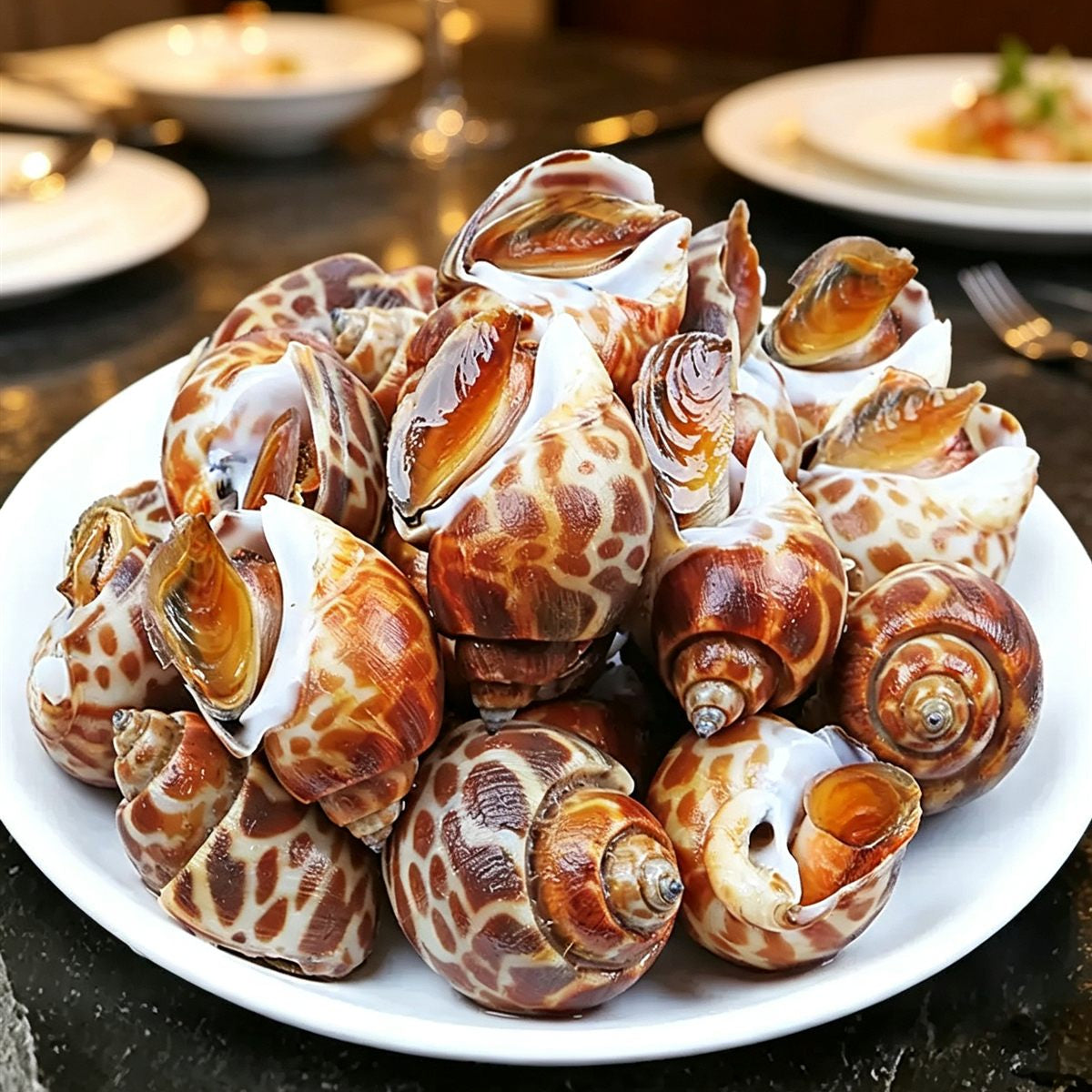 Frozen Extra-Large Spotted Babylon Snail